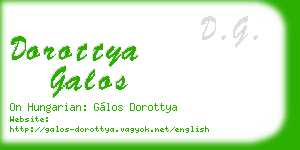 dorottya galos business card